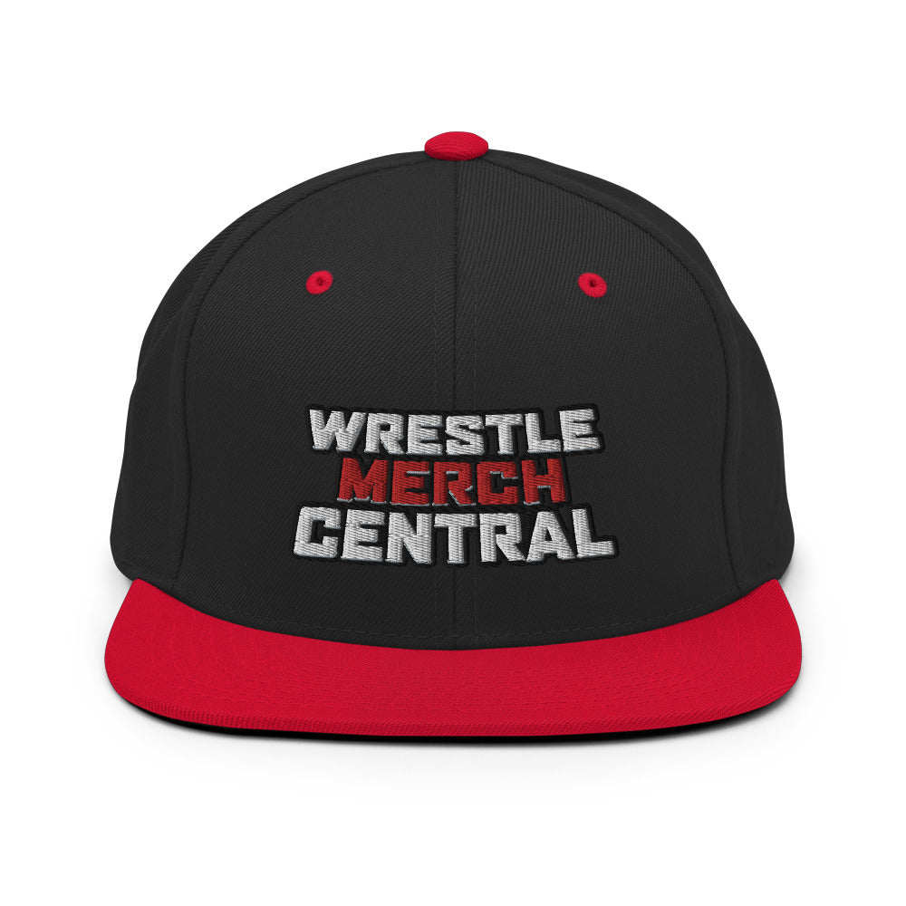 Wrestle Merch Central Logo Snapback Hat