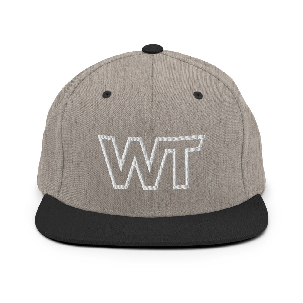 Wrestling Travel Logo Snapback Hat