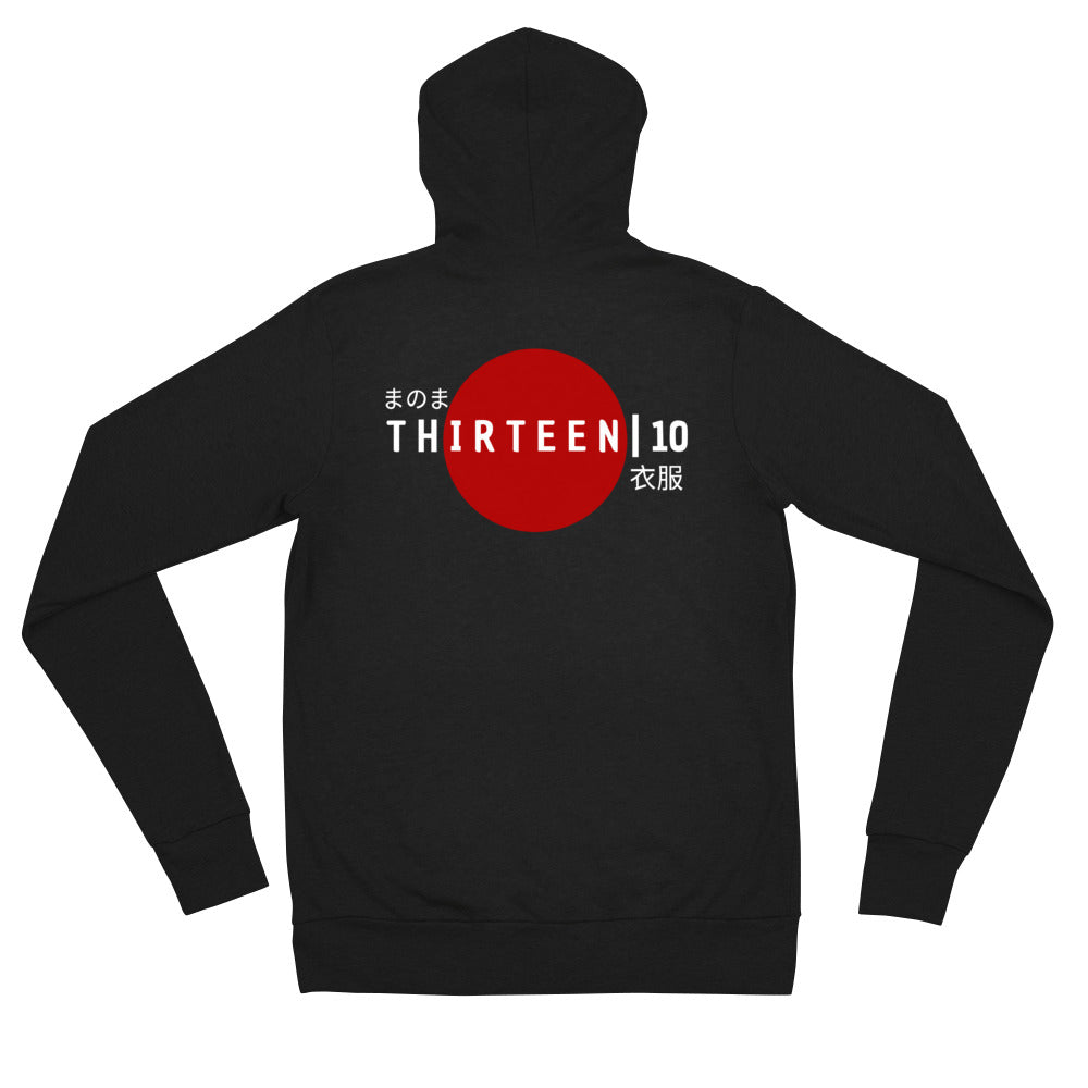 Thirteen | 10 Apparel JAPAN Logo Unisex zip hoodie