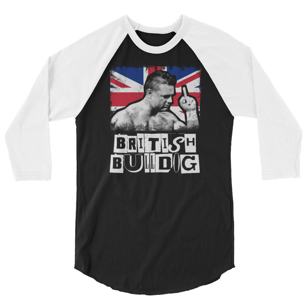 British Bulldog "Middle Finger" 3/4 sleeve raglan shirt