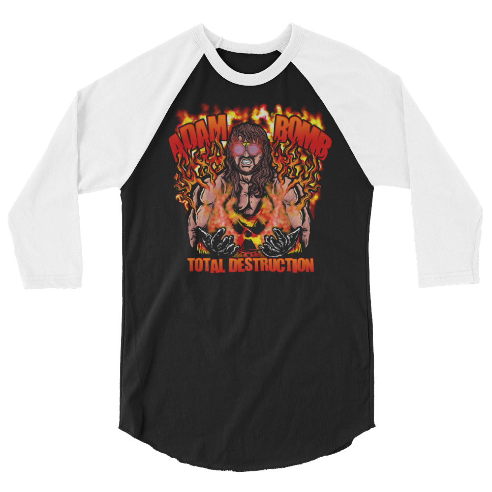 Adam Bomb Total Destruction 3/4 sleeve raglan shirt
