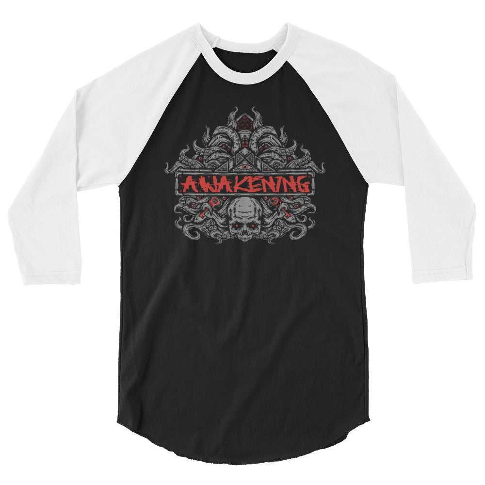 The Awakening 3/4 sleeve raglan shirt