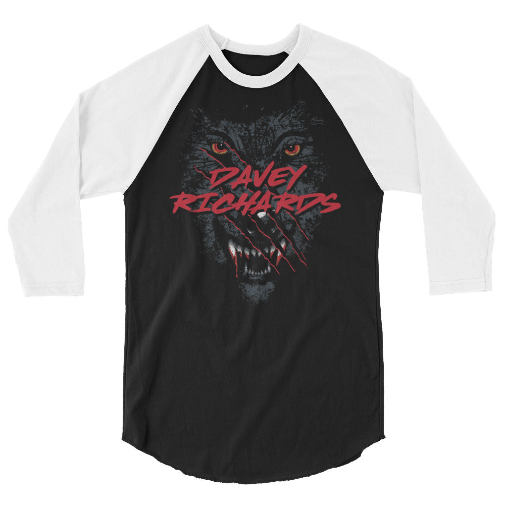 Davey Richards Wolf 3/4 sleeve raglan shirt