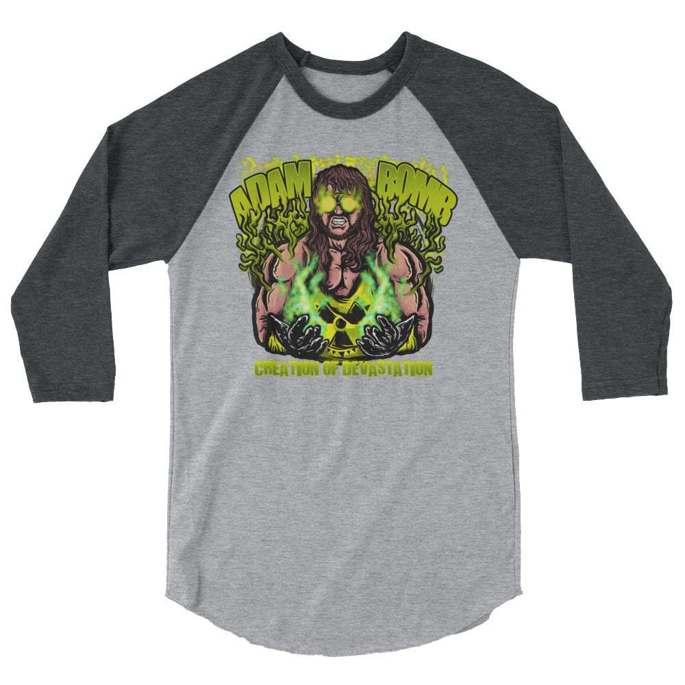 Adam Bomb Toxic Bomb 3/4 sleeve raglan shirt