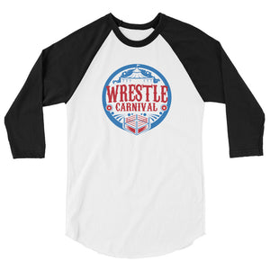 Wrestle Carnival Logo 3/4 sleeve raglan shirt