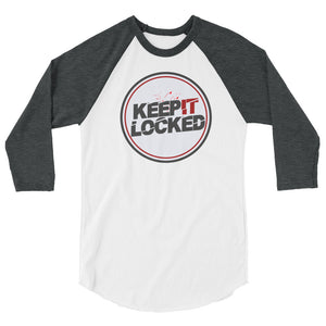 Simon Hill Keep It Locked Logo 3/4 sleeve raglan shirt
