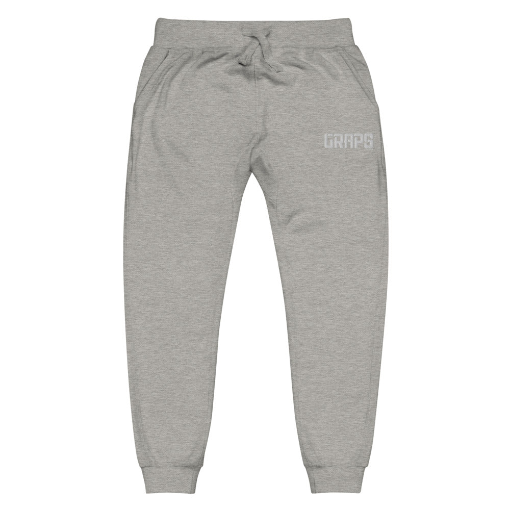GRAPS White Logo Unisex fleece sweatpants