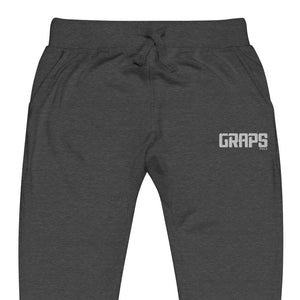 GRAPS White Logo Unisex fleece sweatpants