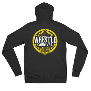 Wrestle Carnival Gold Logo Unisex zip hoodie