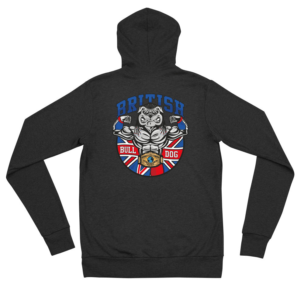 British Bulldog Matilda Unisex zip hoodie