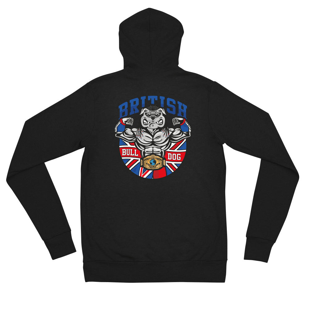British Bulldog Matilda Unisex zip hoodie