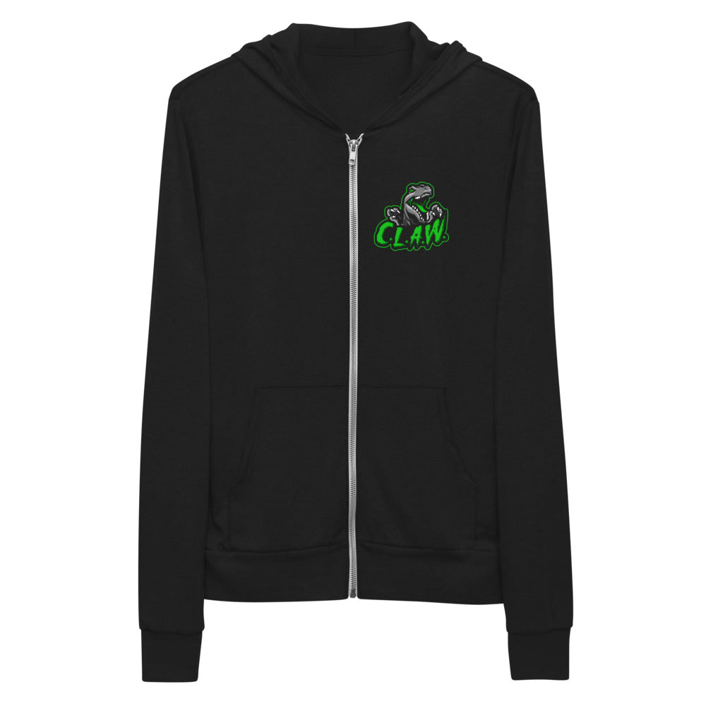 C.L.A.W. Unisex zip hoodie