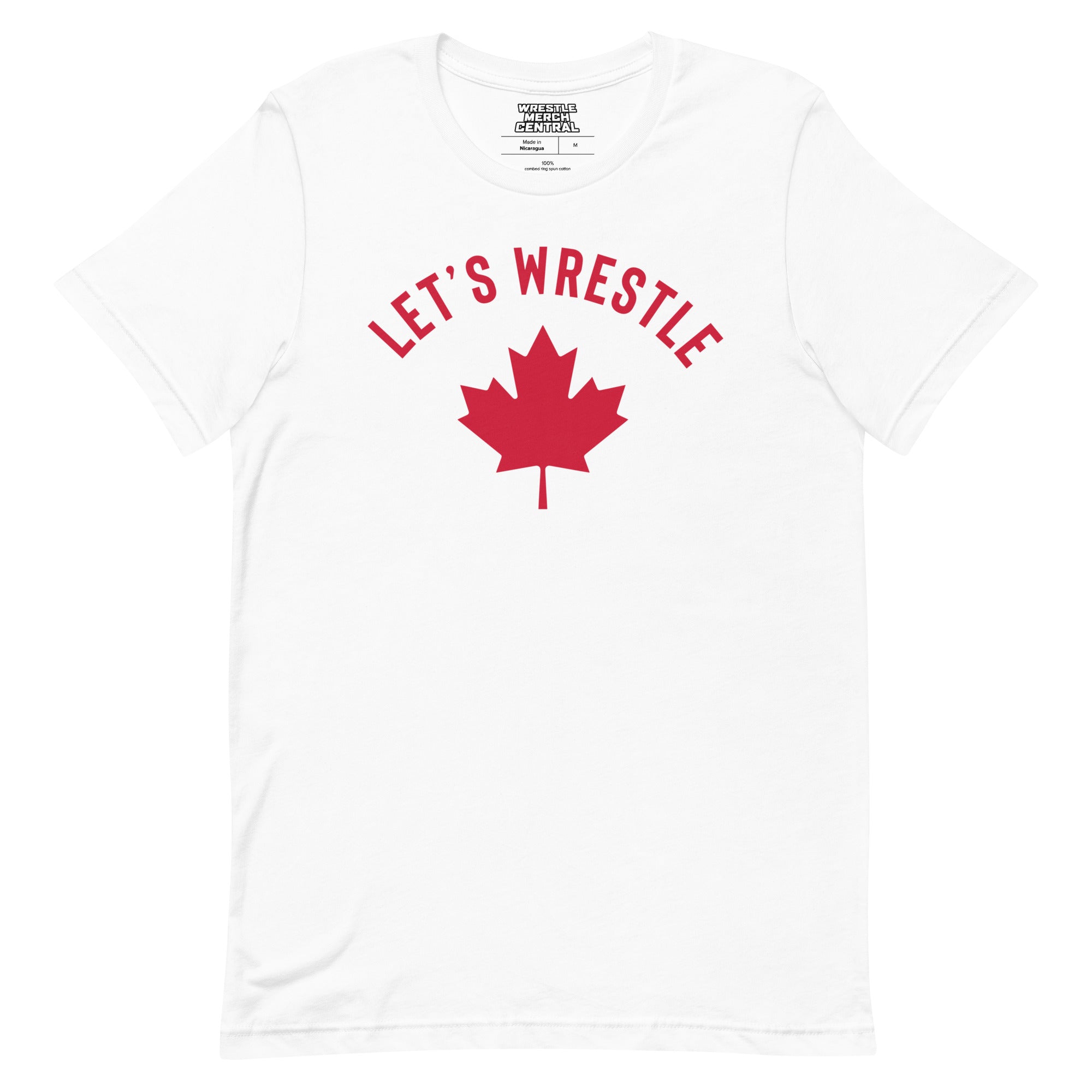 Let's Wrestle Maple Leaf Unisex t-shirt
