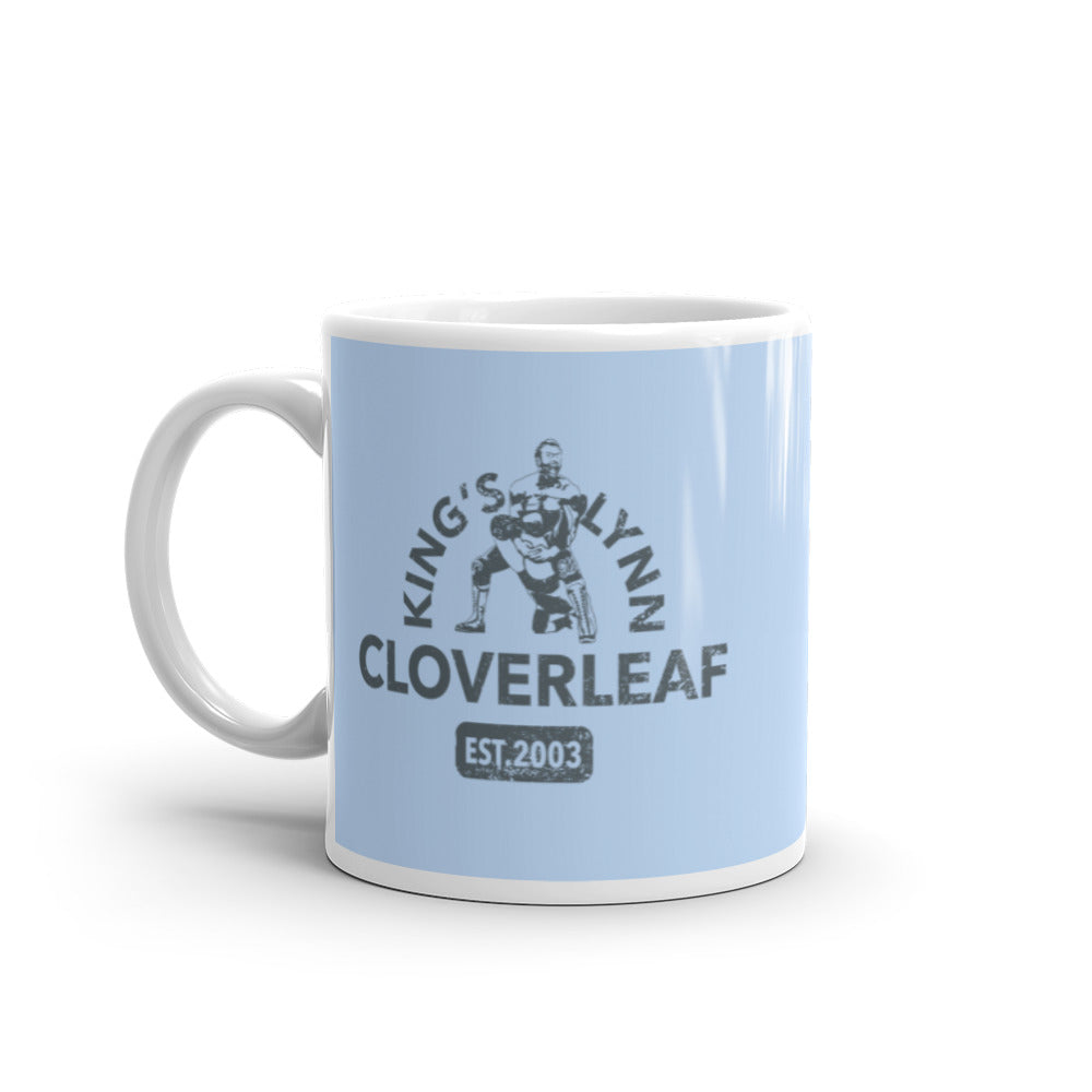 Nick Aldis King's Lynn Cloverleaf White glossy mug