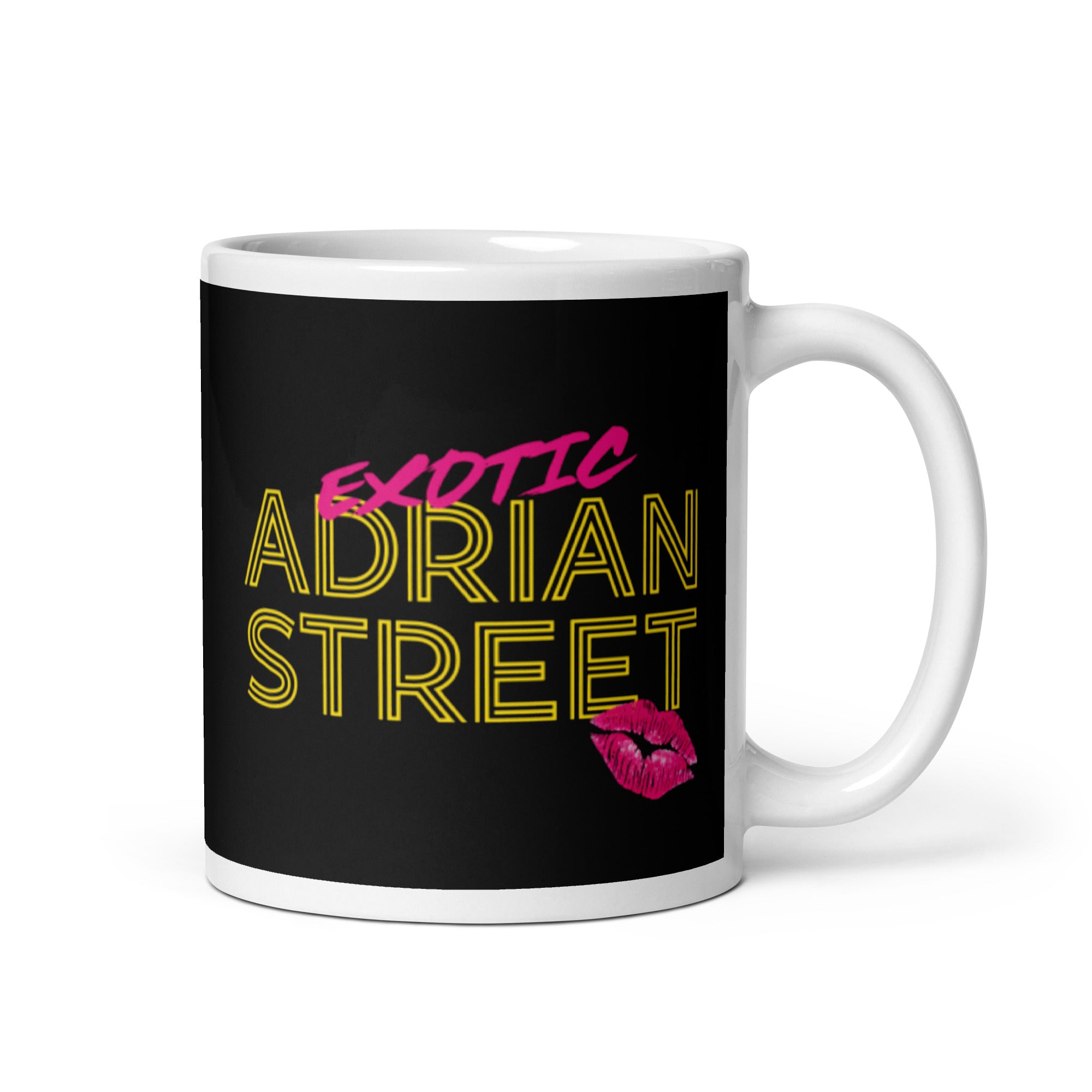 Adrian Street Logo White Glossy Mug